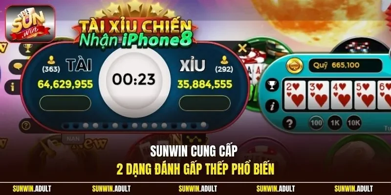 Sunwin cung cấp 2 dạng đánh gấp thếp phổ biến